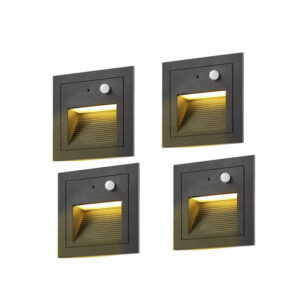 4x lampa kinkiet LED schodowa z czujnikiem ruchu