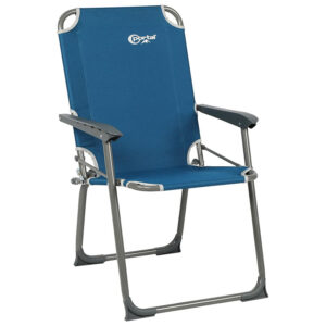 Krzesełko turystyczne składane kempingowe z oparciem