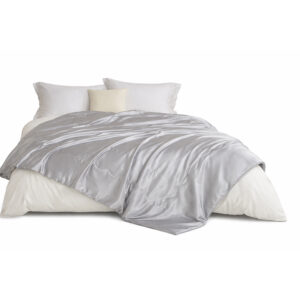 Satynowa narzuta dwustronna na łóżko 200 × 200 cm