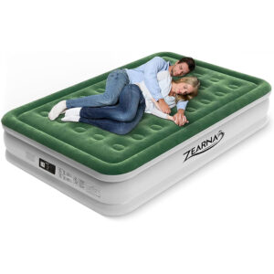 Materac dmuchany dwuosobowy 203×152×40 cm z wbudowaną pompką