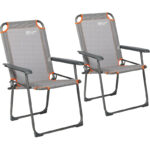 Zestaw 2 składanych krzeseł kempingowych
