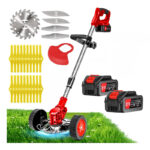 Podkaszarka akumulatorowa 21V 800W 2x akumulator ostrza kółka