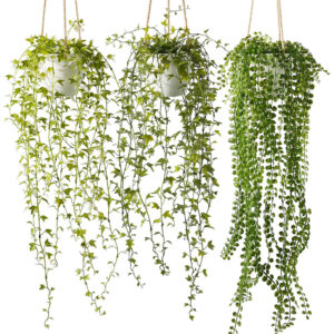 Sztuczne rośliny wiszące 3 szt. pnącza dekoracja sypialni pokoju