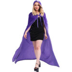 Peleryna kostiumowa z kapturem fioletowa XXL