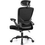 Ergonomiczny fotel biurowy obrotowy z zagłówkiem