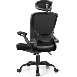 Ergonomiczny fotel biurowy obrotowy z zagłówkiem