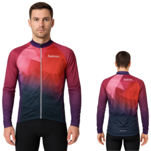 Bluza rowerowa kolarska męska długi rękaw M ocieplana