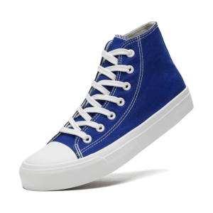 Trampki damskie granatowe wysokie sznurowane modne 40.5