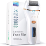 Elektryczny pilnik do stóp Essy Premium biały zestaw do pedicure