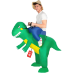 Kostium odkrywcy dinozaurów nadmuchiwany ride on dla dorosłych