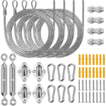 Zestaw linek stalowych z napinaczami do żagla przeciwsłonecznego