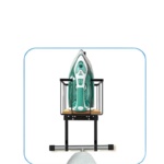 Uchwyt ścienny na żelazko i deskę do prasowania regulowany czarny