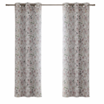 Zaciemniające zasłony kwiatowe wielokolorowe 2 sztuki 109x214 cm
