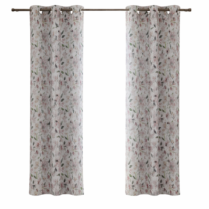 Zaciemniające zasłony kwiatowe wielokolorowe 2 sztuki 109x214 cm