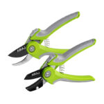 Zestaw 2 sekatorów ogrodowych z antypoślizgowymi uchwytami nożyce