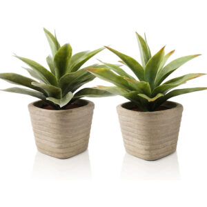 Zestaw 2szt Sztuczna agawa w doniczce