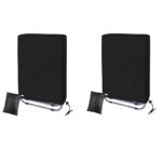 Zestaw 2szt. Pokrowce na krzesła ogrodowe składane