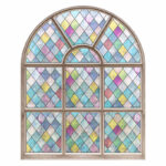 Folia okienna witrażowa dekoracyjna 60×300 cm