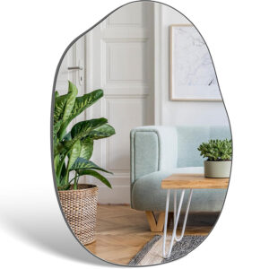 Lustro asymetryczne na ścianę 80x60 cm