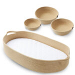 Bawełniany przewijak niemowlęcy z miskami