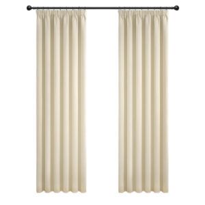 Zasłona beżowa zaciemniająca 140x260 cm