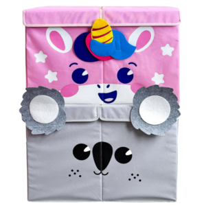 Organizery na zabawki dla dzieci 2 szt pojemniki z uchwytam