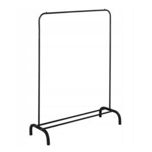 Elegancki stojak na ubrania JIUYOTREE metalowy czarny półka na buty 36 kg
