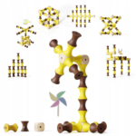 Edyfico TZJ201 Klocki drewniane konstrukcyjne 61 elementów od 3 lat