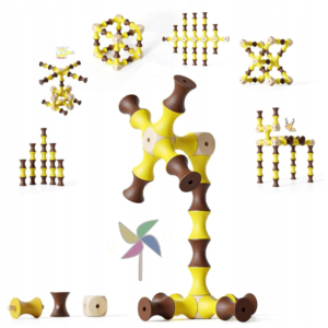 Edyfico TZJ201 Klocki drewniane konstrukcyjne 61 elementów od 3 lat