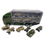 Zestaw transporter wojskowy ciężarówka laweta 6 pojazdów militarnych