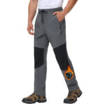 Spodnie trekkingowe męskie szare wodoodporne XL