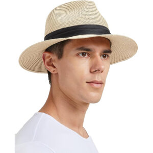 Kapelusz słomkowy przeciwsłoneczny 61 cm UV Unisex Letni