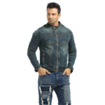 Jeansowa kurtka motocyklowa z ochraniaczami S