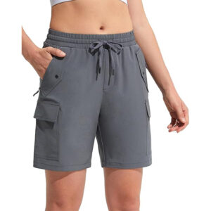 Spodenki damskie trekkingowe cargo 2XL szare