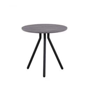 Nowoczesny stolik kawowy okrągły 50 cm szary