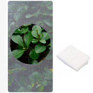 Siatka ogrodowa na rośliny przeciw szkodnikom 2,4 x 3 m biała PE