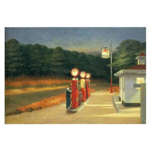 Obraz na płótnie 90x60 EDWARD HOPPER BENZYNA reprodukcja