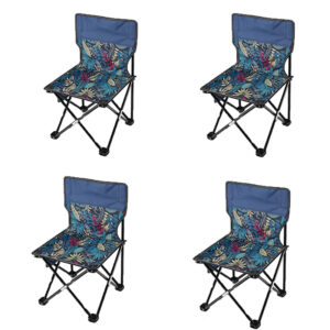 Zestaw 4 krzeseł turystycznych składanych przenośne