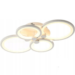 Nowoczesna lampa sufitowa LED w stylu skandynawskim z pilotem