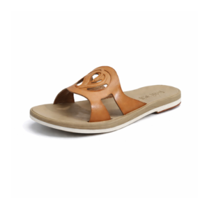 Klapki sandały damskie wsuwane 23,5cm rozmiar 37 beżowe