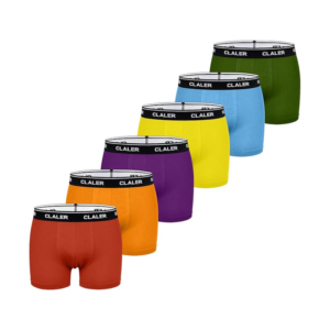 CLALER bokserki męskie 6 pak rozmiar L różne kolory