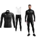 Strój rowerowy męski komplet kolarski długi HOMTOL M CZARNY