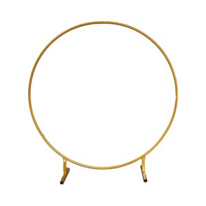 Stojak Dekoracyjny Okrągły Złoty 180 cm Metalowy Tło Ślubne