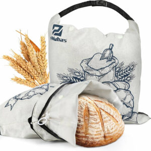 Lniane Worki na Pieczywo Zestaw 2 szt