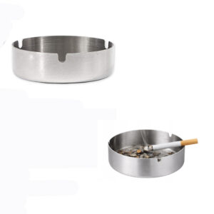 Popielniczka Okrągła 10 cm Stal Nierdzewna