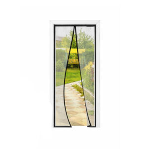 Moskitiera na drzwi 105x220 cm czarna magnetyczna siatka na owady