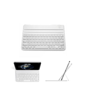 Klawiatura do iPad 10 gen 10,9 AZERTY Bluetooth magnetyczna etui biała