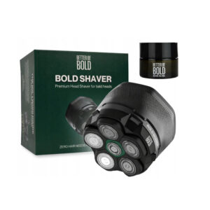 Elektryczna golarka BETTER BE BOLD z kremem do golenia łysiny
