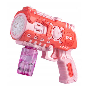 Pistolet do baniek mydlanych wiatraczek różowy