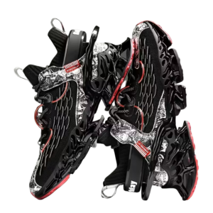 Buty sportowe męskie czarno białe oddychające rozmiar 46